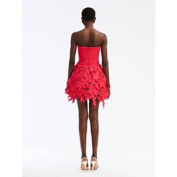 NWT Oscar de la Renta Strapless Papercut Mini Cocktail Dress $9,490 - Size US 10 - Picture 10 of 16